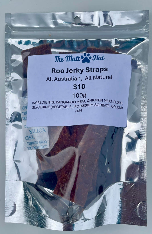 Roo Jerky Straps 100g