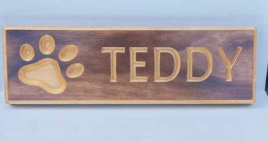 Teddy Pet Sign