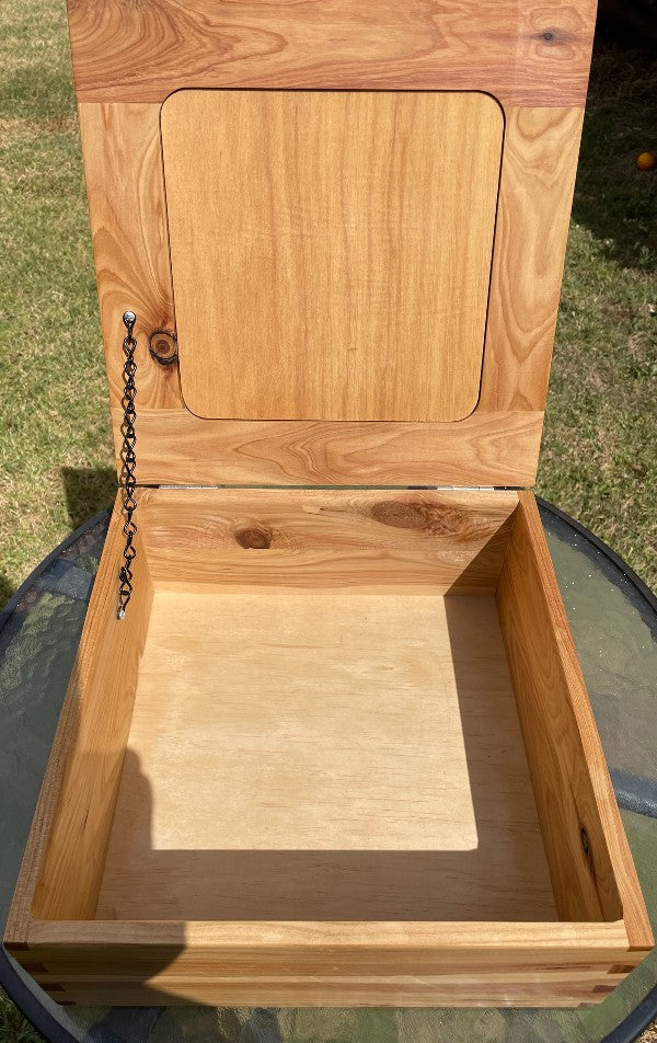 Large Cypress Pine Dovetail Box 323mm x 324mm x 136mm