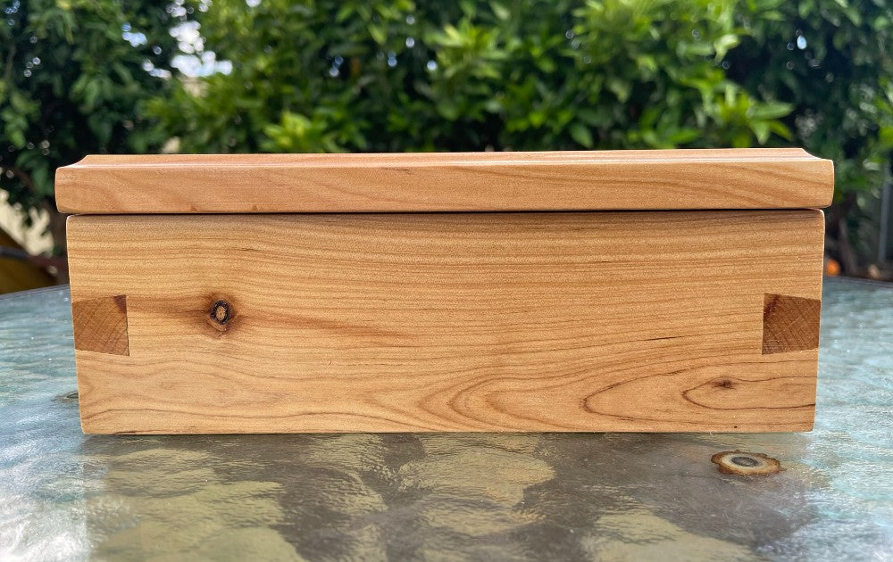 Small Cypress Pine Dovetail Box 198mm x 178mm x 76mm