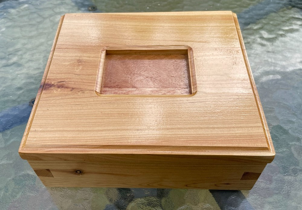 Small Cypress Pine Dovetail Box 198mm x 178mm x 76mm