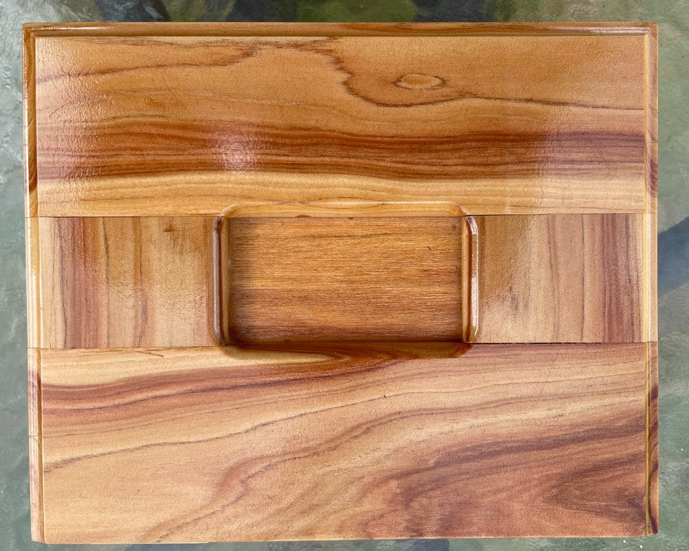 Cypress Pine Dovetail Trinket Box 197mm x 162mm x 78mm